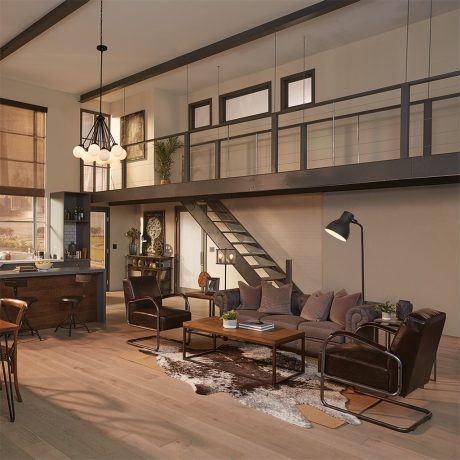 Modern Industrial Smart Home with Lutron Lighting and Smart Shades Modern Industrial Smart Home with Lutron Lighting and Smart Shades