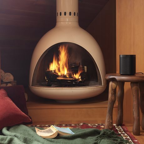 Sonos One Audio Speakers Sonos One with Fireplace
